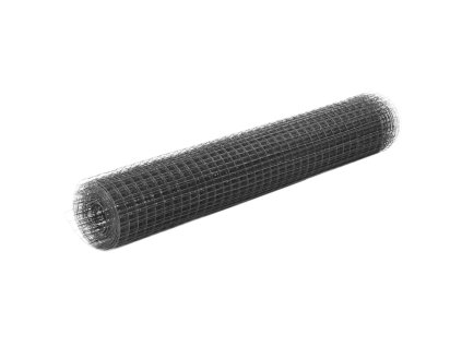 Pletivo ke kurníku ocel PVC vrstva 10 x 1 m šedé 143637