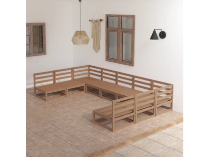 9dílná zahradní sedací souprava masivní borovice 3076142
