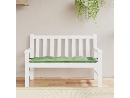 Poduška na zahradní lavici vzor listů 120 x 50 x 7 cm textil 361599