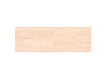 Stolní deska 120x40x(2-4)cm neošetřený masivní dřevo živá hrana 363890