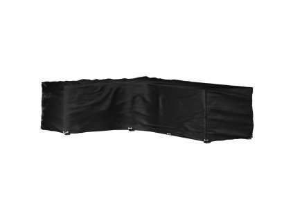 Plachta na zahradní nábytek tvar L 18 oček 220 x 285 x 80 cm 319323