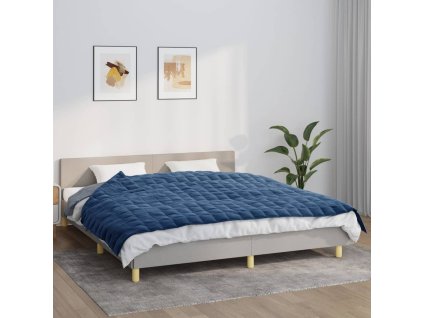 Zátěžová deka modrá 155 x 220 cm 7 kg textil 350794