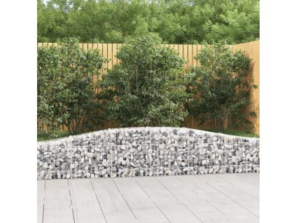 Klenuté gabionové koše 8 ks 400x30x40/60 cm pozinkované železo 3145793