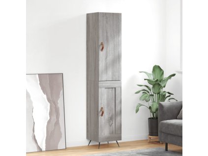 Skříň highboard šedá sonoma 34,5 x 34 x 180 cm kompozitní dřevo 3199087