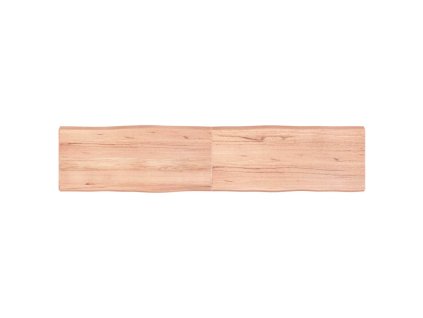 Stolní deska hnědá 180x40x(2-6)cm ošetřený dřevo živá hrana 363975
