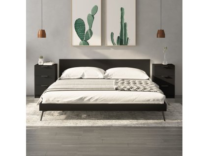 Noční stolky 2 ks černé 40 x 36 x 65 cm 811271
