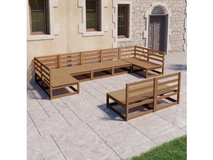 9dílná zahradní sedací souprava masivní borovice 3076162