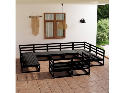 11dílná zahradní sedací souprava masivní borovice 3076213