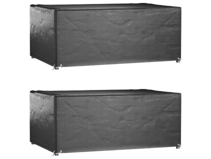 Plachty na zahradní nábytek 2 ks s 8 očky 180x122x75cm obdélník 3155347