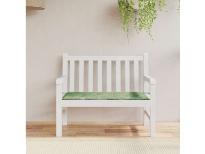 Poduška na zahradní lavici vzor listů 120x50x4 cm látka oxford 361139