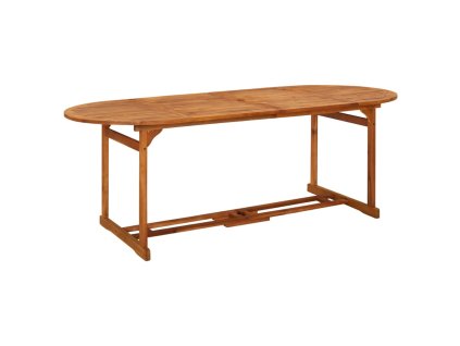 Zahradní jídelní stůl 220 x 90 x 75 cm masivní akáciové dřevo 315949