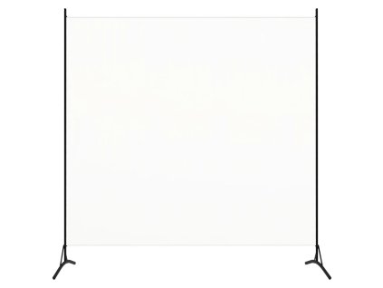 Paraván bílý 175 x 180 cm textil 320735