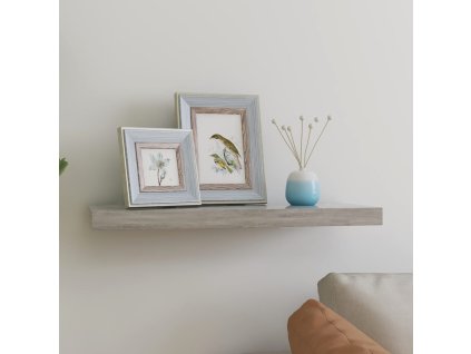 Plovoucí nástěnná police betonově šedá 60 x 23,5 x 3,8 cm MDF 326597