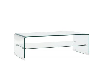 Konferenční stolek čirý 98 x 45 x 31 cm tvrzené sklo 284745