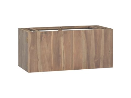 Nástěnná koupelnová skříňka 90 x 39 x 40 cm masivní teak 338254