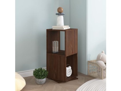 Otočná skříňka hnědý dub 34,5x34,5x75,5 cm kompozitní dřevo 339563