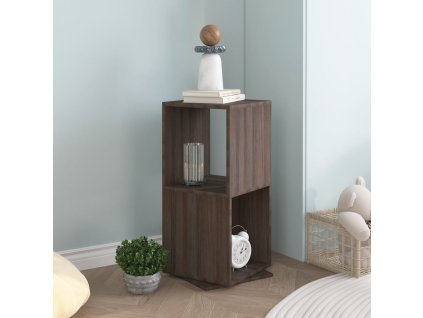 Otočná skříňka šedá a dub sonoma 34,5 x 34,5 x 75,5 cm kompozit 339561