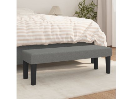 Lavice tmavě šedá 100x30x30 cm textil 346645