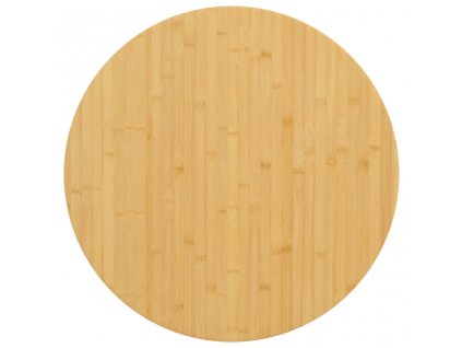 Stolní deska Ø 70 x 4 cm bambus