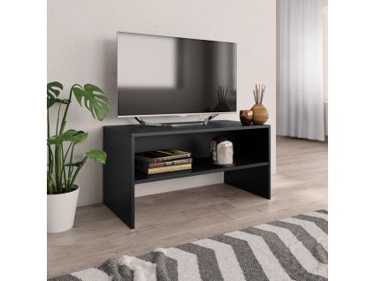 TV stolek černý 80 x 40 x 40 cm kompozitní dřevo 800055