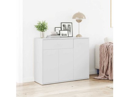 Příborník bílý 88 x 30 x 70 cm kompozitní dřevo 800675