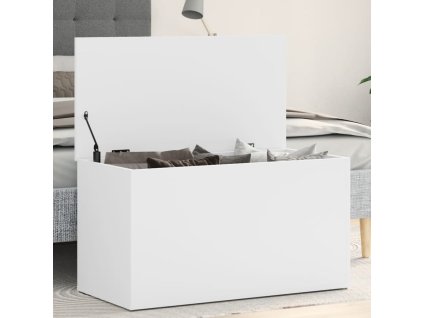 Úložná truhla bílá 84 x 42 x 46 cm kompozitní dřevo 803056