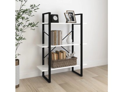 Knihovna bílá 80 x 30 x 105 cm kompozitní dřevo 806527