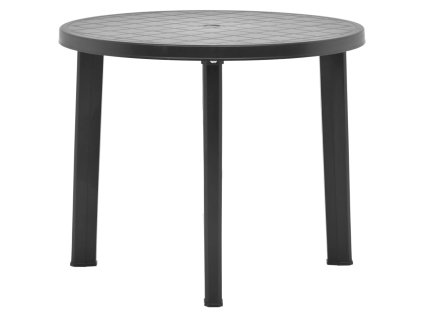 Zahradní stůl antracitový 89 cm plast 48807