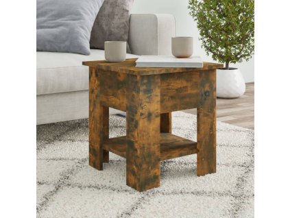 Konferenční stolek kouřový dub 40 x 40 x 42 cm kompozitní dřevo 813080