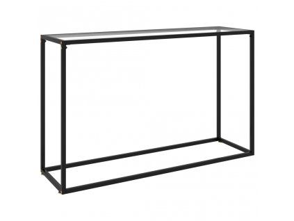Konzolový stolek průhledný 120 x 35 x 75 cm tvrzené sklo 322815