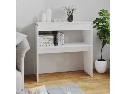 Konzolový stolek bílý 80 x 30 x 80 cm kompozitní dřevo 808314