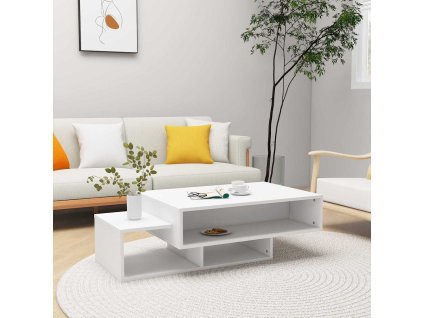 Konferenční stolek bílý 105 x 55 x 32 cm kompozitní dřevo 808522