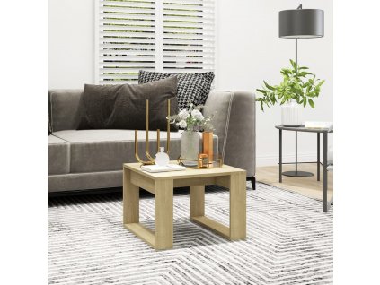 Odkládací stolek dub sonoma 50 x 50 x 35 cm kompozitní dřevo 808624