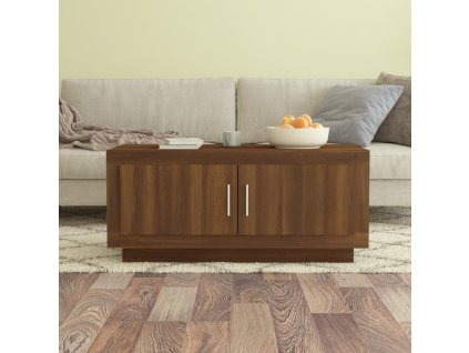 Konferenční stolek hnědý dub 102 x 50 x 45 cm kompozitní dřevo 817233