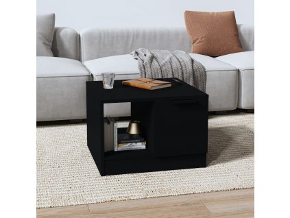 Konferenční stolek černý 50 x 50 x 36 cm kompozitní dřevo 811341