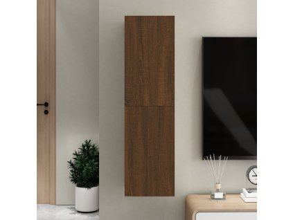 Nástěnná TV skříňka hnědý dub 30,5 x 30 x 110 cm 826680