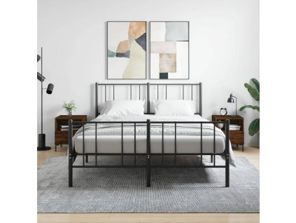 Noční stolky 2 ks hnědý dub 40 x 35 x 47,5 cm kompozitní dřevo 827451
