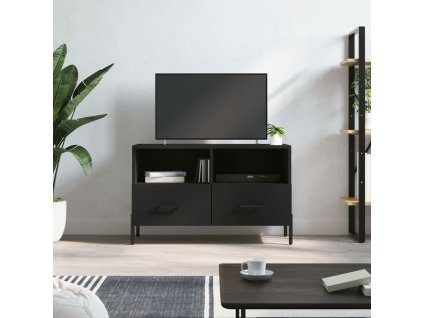 TV skříňka černá 80 x 36 x 50 cm kompozitní dřevo 828981