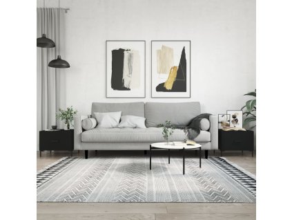 Konferenční stolky 2 ks černé 50 x 50 x 40 cm kompozitní dřevo 829399