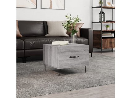 Konferenční stolek šedý sonoma 50 x 50 x 40 cm kompozitní dřevo 829392