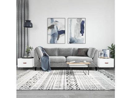 Konferenční stolky 2 ks bílé 50 x 50 x 40 cm kompozitní dřevo 829333