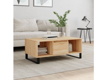 Konferenční stolek dub sonoma 90x50x36,5 cm kompozitní dřevo 830599