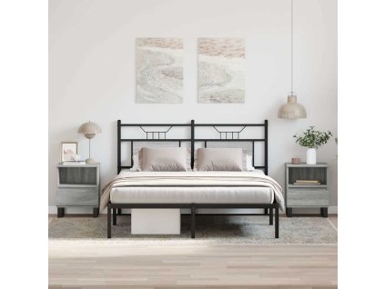 Noční stolky 2 ks šedé sonoma 40 x 35 x 50 cm kompozitní dřevo 830649