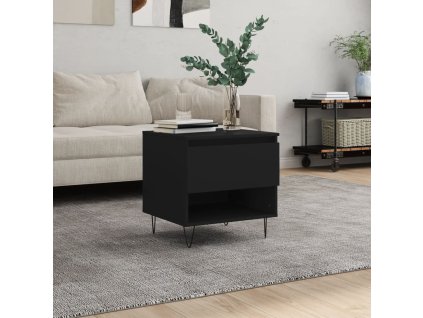 Konferenční stolek černý 50 x 46 x 50 cm kompozitní dřevo 830910