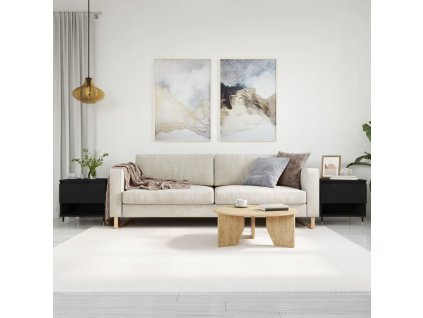 Konferenční stolky 2 ks černé 50 x 46 x 50 cm kompozitní dřevo 830895