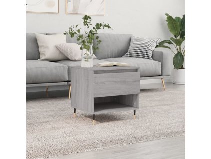 Konferenční stolek šedý sonoma 50 x 46 x 50 cm kompozitní dřevo 830904