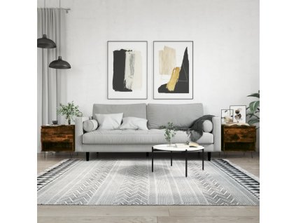Konferenční stolky 2 ks kouřový dub 50x46x50cm kompozitní dřevo 830919