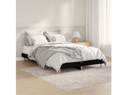 Rám postele černý 120 x 190 cm kompozitní dřevo 832086