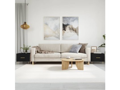 Konferenční stolky 2 ks černé 50 x 50 x 40 cm kompozitní dřevo 829367