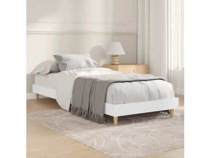 Rám postele bílý 75 x 190 cm kompozitní dřevo 832101